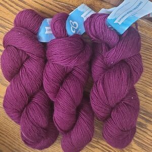 Cloudborn Fiber Superwash 100% Murino Wool Yarn Magenta